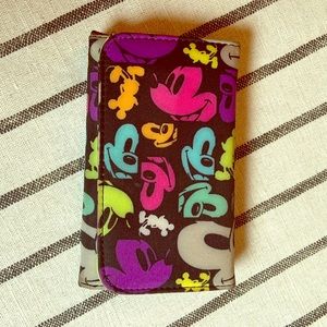 Colorful Mickey Trifold Wallet - Like New